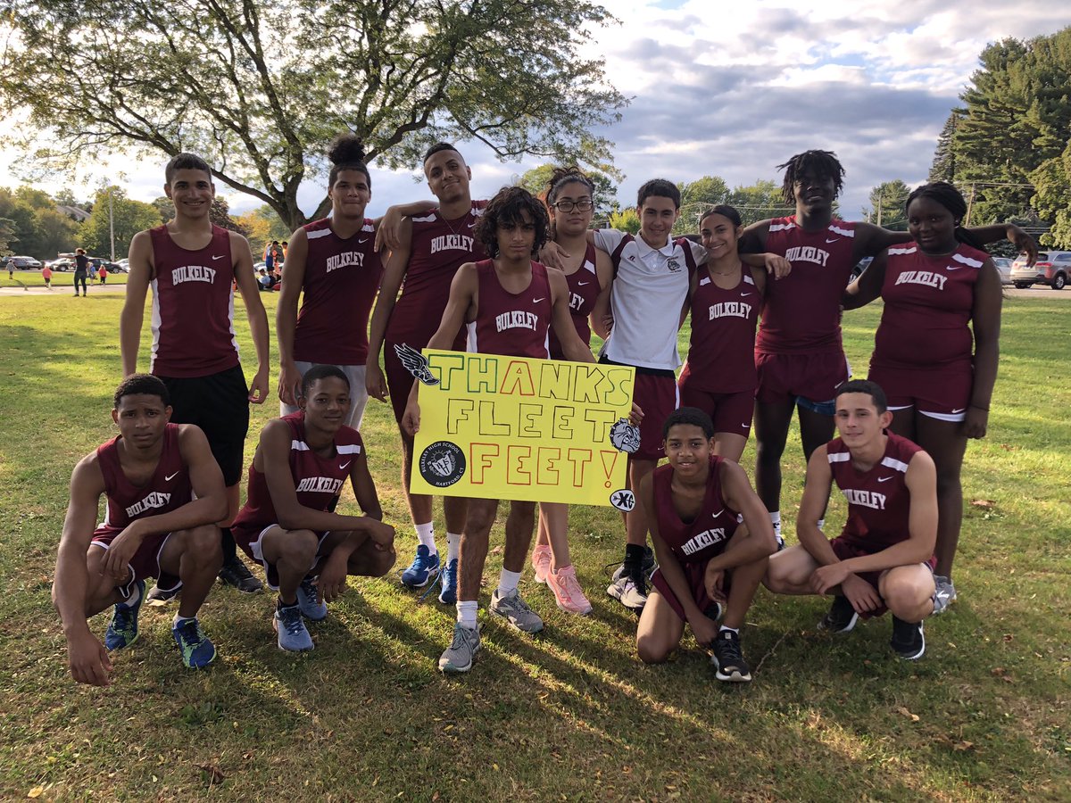 A huge shout out and thanks to our friends at Fleet Feet for their generous donation of shoes for our Cross Country, Indoor and Outdoor Track Teams! Your gift to our kids is priceless!!  <a href="/BulkeleyAthlet1/">Bulkeley Athletics</a> <a href="/digna_marte/">Rev. Digna A Marte, MRP, MDiv., MBA, ABD (She/Her)</a> <a href="/ScienceSullyBHS/">Kaitlin Sullivan</a> <a href="/HPSAthleticsCT/">HPS ATHLETICS</a> <a href="/Hartford_Public/">Hartford Public Schools</a>