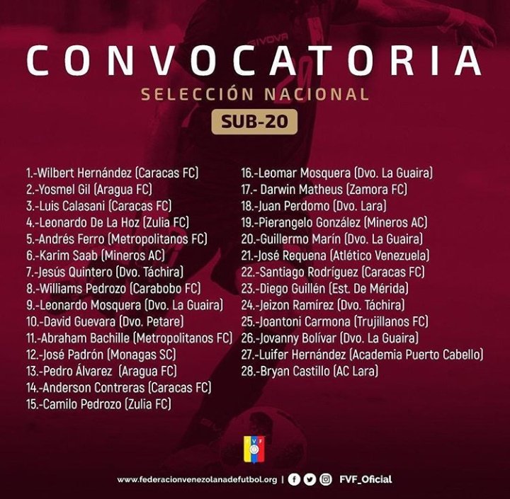 espve_'s tweet photo. ¡'Pepe' concentra con la #VinotintoSub20! 🇻🇪⚽ Nuestro mediocampista Pedro Álvarez del @AraguaFC cumple con el extenso módulo de la selección dirigida por José Hernández. Estarán en el CNAR de Margarita hasta el 2 de octubre ¡Con todo Pedro! #AlláVamos https://t.co/2lbEekqDKm