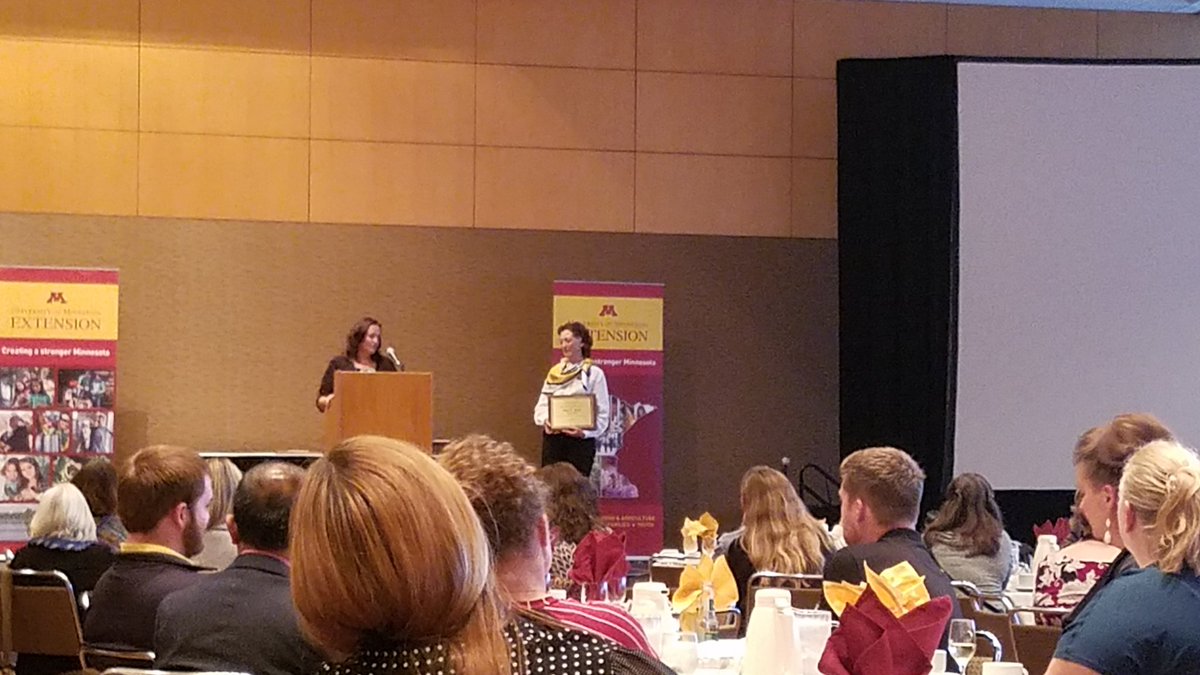 KLMLibrarian's tweet photo. Congrats Dr. Mary Meyer on the Extension faculty award. #horticulture #UMNExtPC https://t.co/rfia7POckq