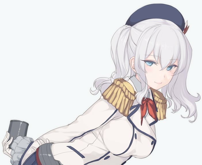 A brimming smile that could brighten days end on end, the shipgirl stands in front of her new admiral.

❛ @DumbestAdmiral, on this day, I, Kashima, will be undertaking the position of your secretary ship. Fufu, I'm so happy! ❜