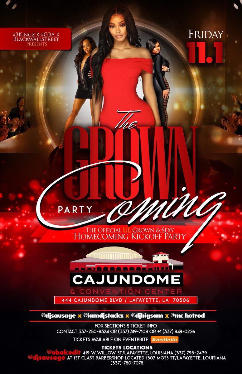 Kaotic337's tweet image. If you every been to one of #GBA #3Kingz #BlackWallstreet functions than you know #TheGrownComing is the place to be November 1st. Grown and Sexy Vibes y’all lock in the date and get ready ‼️
