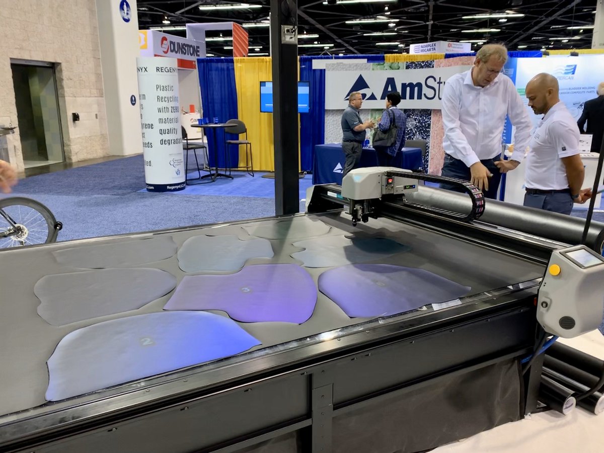 Autometrix's tweet image. At #CAMX2019 ? Come say hello. Ask to see our #cuttingsystem #virtualreality demo, the Insight Projection System and check out the live demonstrations.
