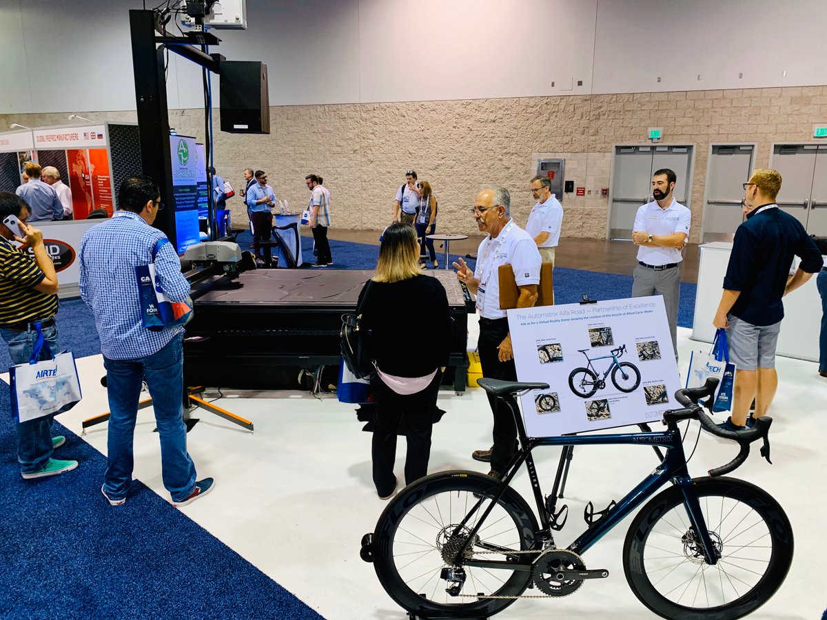 Autometrix's tweet image. At #CAMX2019 ? Come say hello. Ask to see our #cuttingsystem #virtualreality demo, the Insight Projection System and check out the live demonstrations.