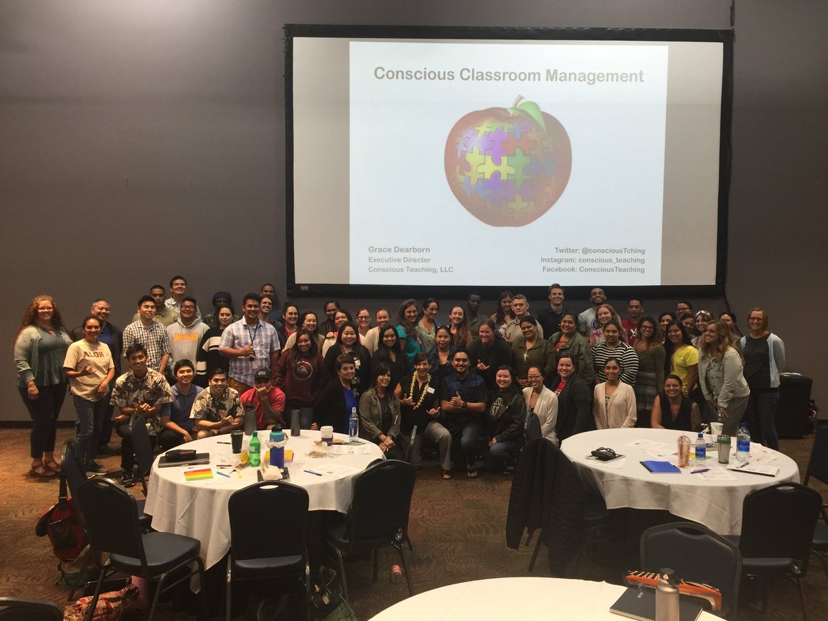 Casey Hanoa (@caseyhanoa) on Twitter photo Did I mention that East Hawaii has Rockstar New Teachers! Positive connections with students is an important classroom management strategy!
@ConsciousTching <a href="/CASKeone/">Chad Keone Farias</a> <a href="/eskaneha/">Esther Kanehailua</a> <a href="/IwalaniHarris/">Iwalani Harris</a> Did I mention that East Hawaii has Rockstar New Teachers! Positive connections with students is an important classroom management strategy!
@ConsciousTching <a href="/CASKeone/">Chad Keone Farias</a> <a href="/eskaneha/">Esther Kanehailua</a> <a href="/IwalaniHarris/">Iwalani Harris</a>