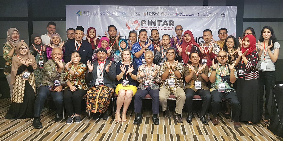 KirbyInstitute's tweet photo. Protecting Indonesia from the Threat of Antibiotic Resistance (PINTAR): The study team currently in Jakarta with stakeholders to discuss ways to tackle #antibioticresistance. Research is funded through @UNSW in partnership with other institutions in Australia, Indonesia &amp; the UK. https://t.co/Dec45zwPo5