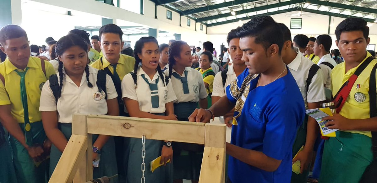 EDAPTC's tweet photo. Great to see #TVET feature in the Savaii Career day.  APTC so glad to join national partners &amp; I hope our trainers inspired more young people in #Samoa see TVET as a #firstchoice education pathway to #employment. https://t.co/e2ETZ3cJvu