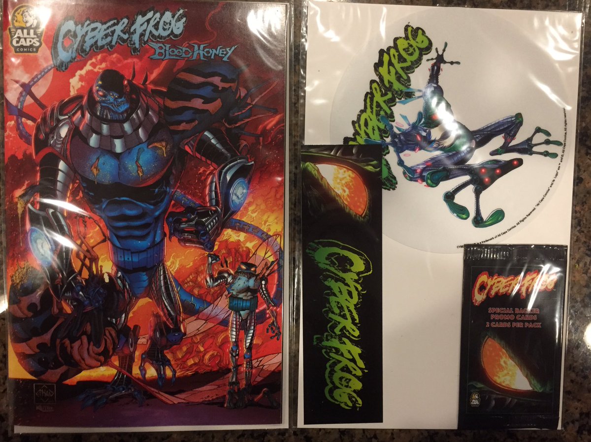 Apocalypsewept's tweet photo. @EthanVanSciver #CYBERFROG sighting! Totally awesome! #Comicsgate https://t.co/60KCwe1kdB