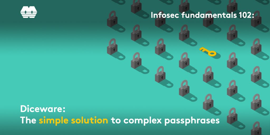 SynnexAU's tweet photo. "Treat your password like your toothbrush. Don't let anybody else use it and get a new one every six months"  Clifford Stoll. 

In today's blog on #infosec, learn the art of creating strong passwords using Diceware >> https://t.co/gexYoFOx2E

 #SynnexBlog #passwordsecurity https://t.co/dxfNOEQ1sY