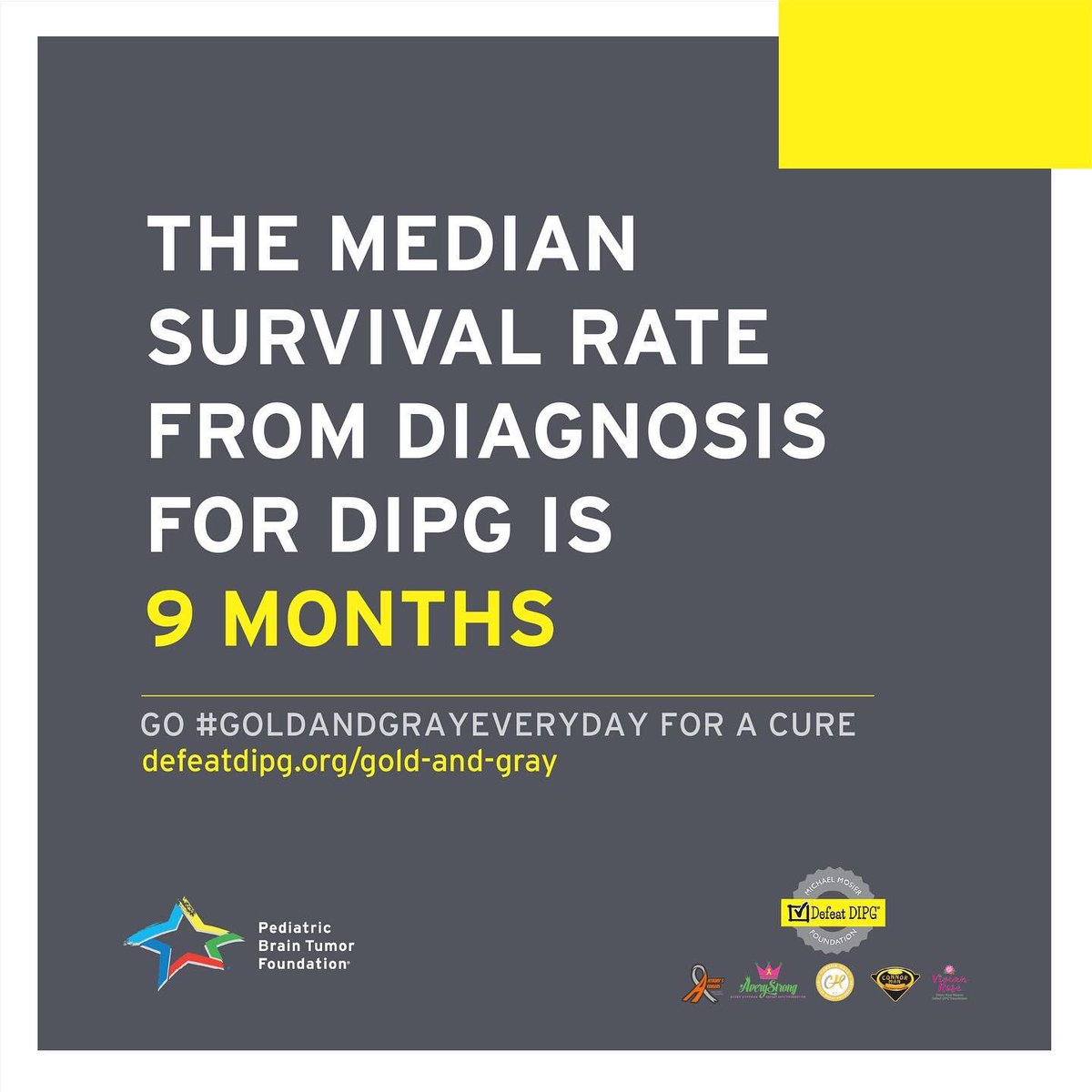 This is why we continue our fight. Join our fight by making a donation, sharing the statistics, telling someone about DIPG, or sponsoring our 2020 Reach For The Stars Fundraiser! Together, we can #DefeatDIPG.