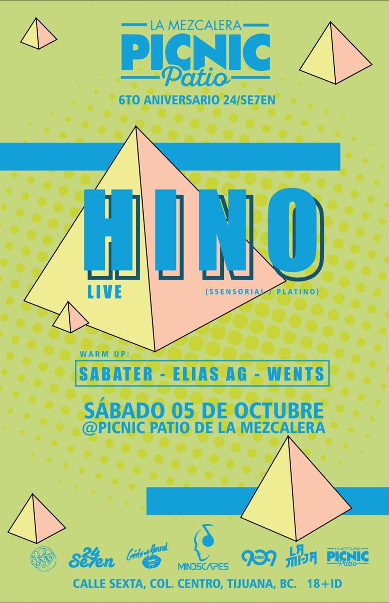 HINObros's tweet photo. TIJUANA! ❤️🚨🔥
Estamos contentos de anunciarles que regresamos  a sus tierras el próximo 5 de octubre en el #PatioDeLaMezcalera con un cartel Brutal! 🎉
Nos vemos por ahí! 
HINO LIVE 
#Live #Techno #tour #tourlife #mexico #Tijuana #Picnicpatio https://t.co/P6IAzsGz3q
