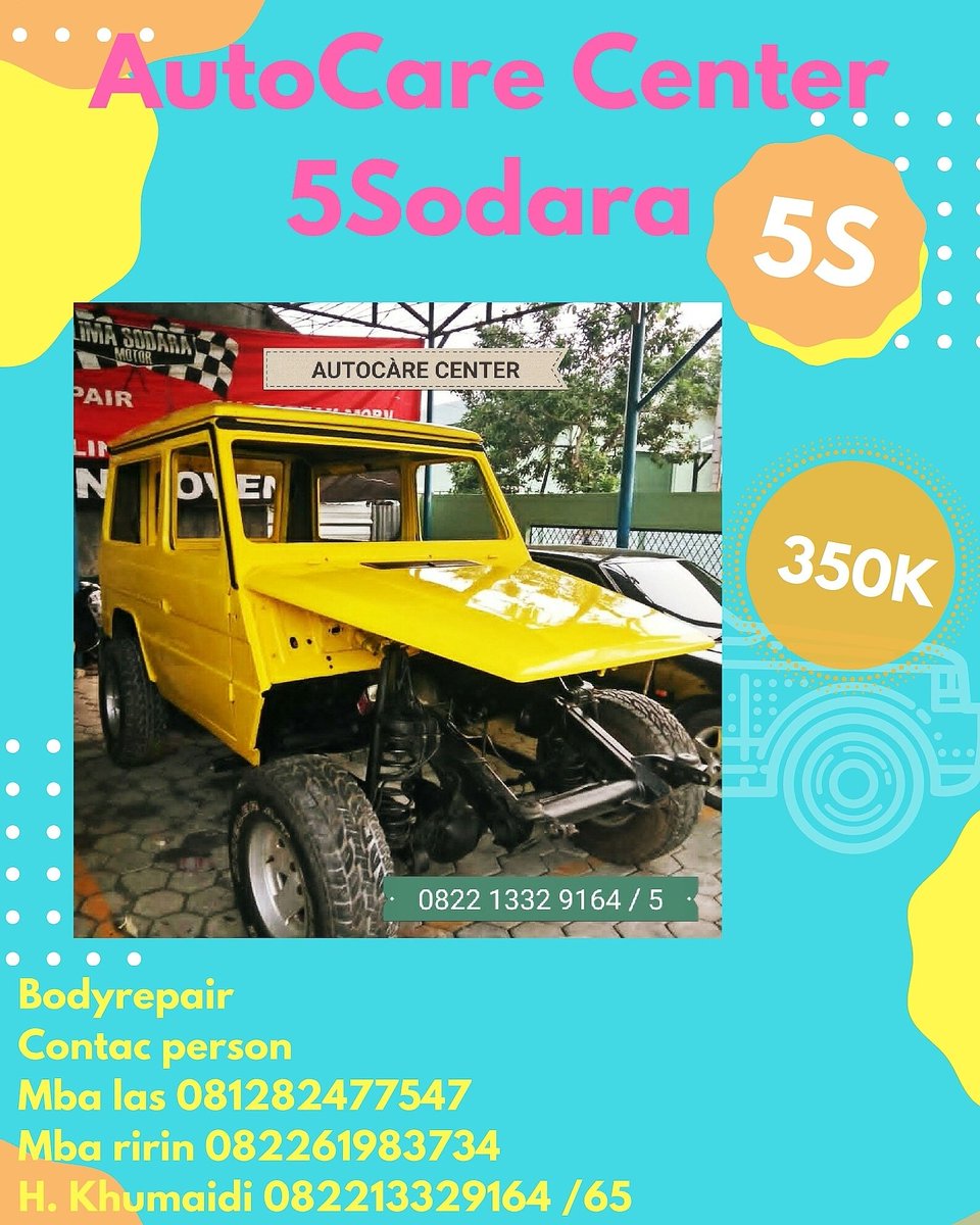 Lasmini44520071's tweet photo. Selamat pagi.. 
Cat body repair harga mulai dari 350k cat velg Salon mobil detailing harga mulai dari 350k 
Untuk info hubungin Contac ini 
Mba las 081282477547 
H khumaidi 082213329164 
#catmobilmurah #catvelgmotor #catmoge #catfullbody #salonmobiljakarta #polesbody https://t.co/uHWlzh0TCv