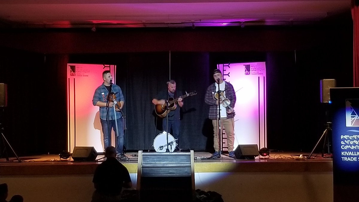 Live right now! <a href="/twinfiddling/">Double The Trouble</a> at the Kivalliq Trade Show Community Entertainment Evening, sponsored by <a href="/northwestel/">Northwestel</a>!