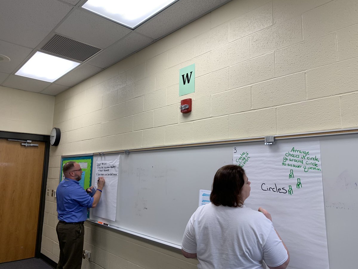 AVIDatMead's tweet photo. Mead teachers experiencing a WICORized lesson on Restorative Practices during professional learning time! @WPSAVID https://t.co/Y5t4gY4rIm
