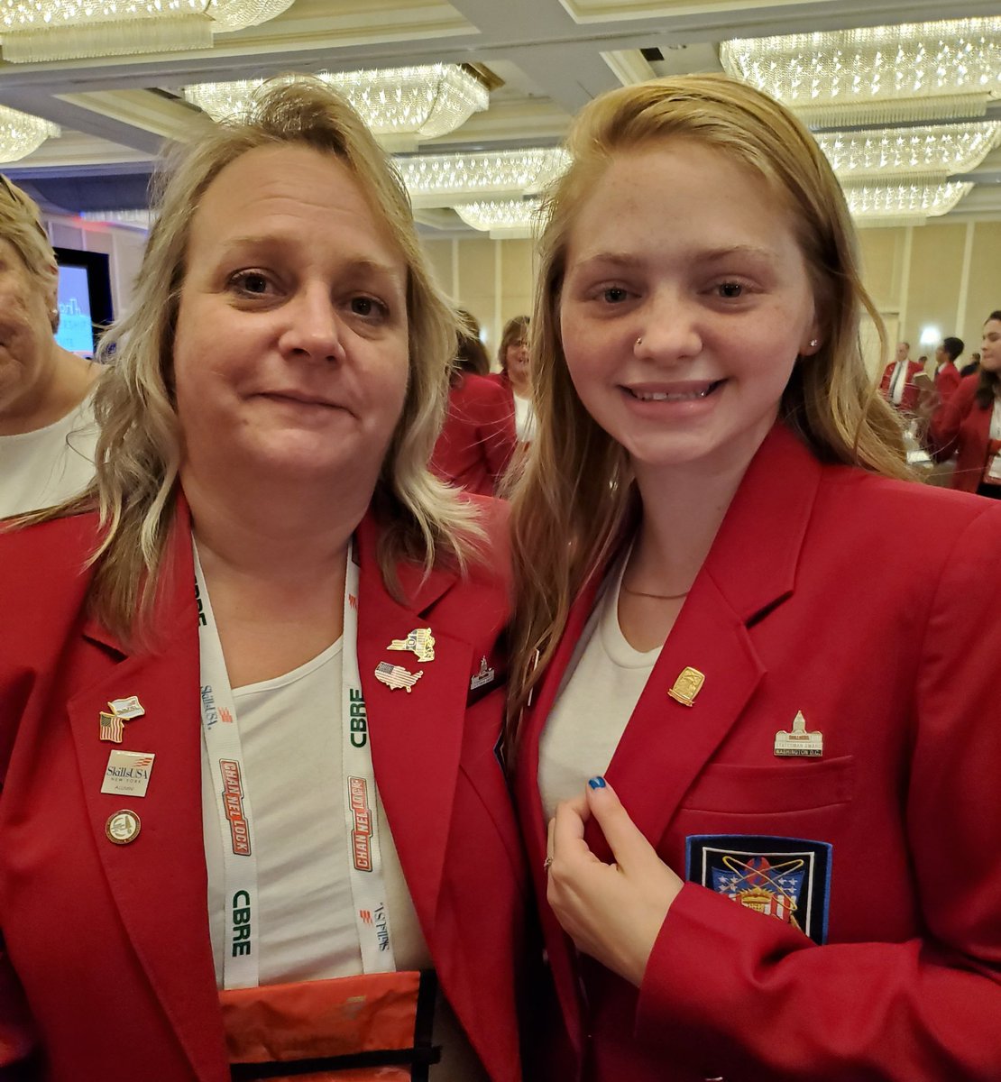 Broome Tioga BOCES Student Mellissa Locke and Advisor Angel Mead achieved our National SkillsUSA Statesmanship Award! <a href="/BTCareerTechED/">CTE</a>