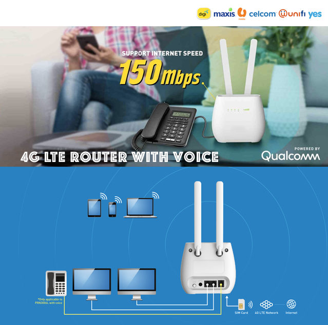 [wts] 4G LTE Wireless Router With Voice
