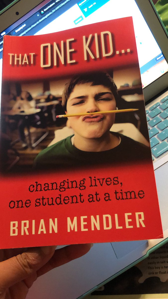 I want to reach them all . Making time for this great read today . 💙 #thatONEkid #lovethemALL <a href="/BrianMendler/">Brian Mendler</a>