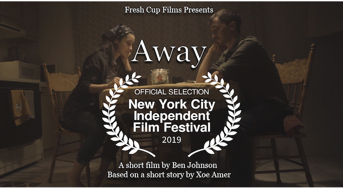 freshcupfilms's tweet photo. Away is a short film by Ben Johnson based on a story by Xoe Amer that was featured in the 2019 New York City Independent Film Festival.

#freshcupfilms #away #shortfilms #filmmakers #filmmaking #supportindiefilm #filmlife #director #independentfilm #cinem https://t.co/brL0U84w9V