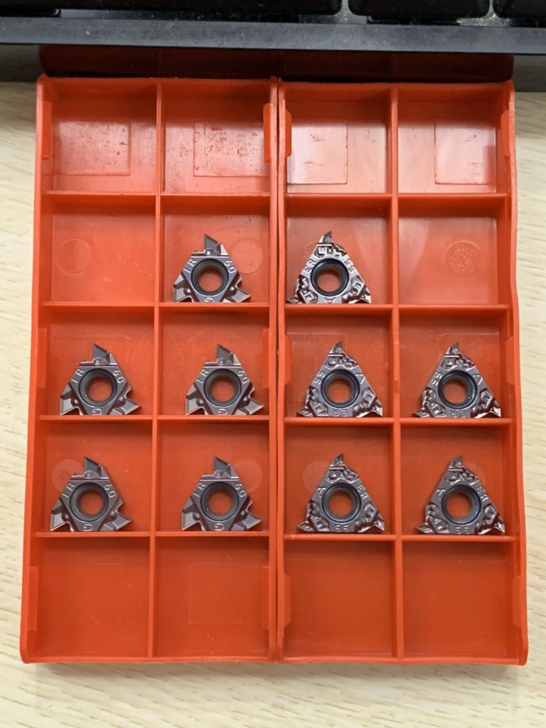 santychung's tweet photo. Extensive range of threading inserts with excellent edge strength for steel, stainless steel #threadinginserts #thread #threading #carbideinserts
#MTTR #BSPT #UN60 #ACME #ISO60 #NPT60 #W60 #TR30
Lab inspected raw materials.
Advanced PVD coating technology for extended tool life https://t.co/yQBx8vgg4z