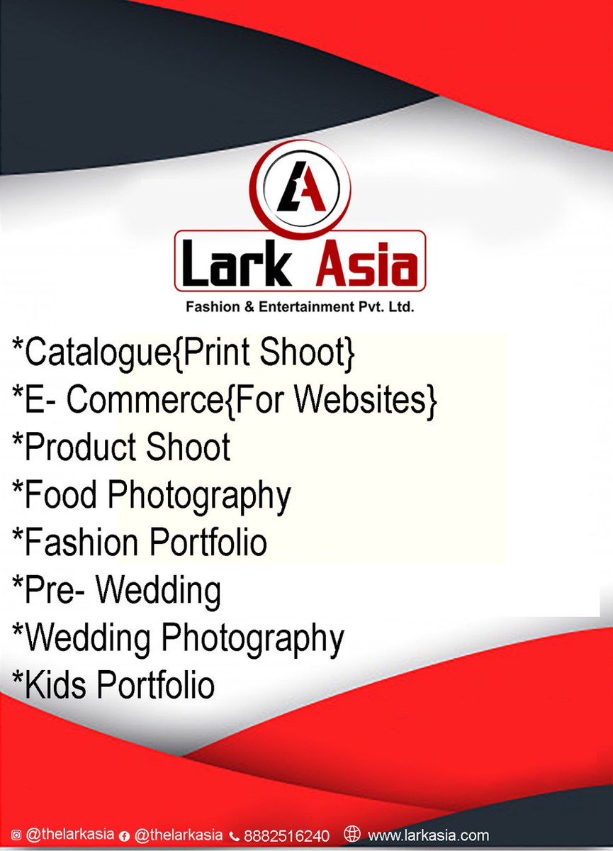 Services offered by #LarkAsia 
#EventPlanner #FashionEvents 
#LarkAsiaPhotography #fashionphotography #PortfolioShoot #weddingphotographer