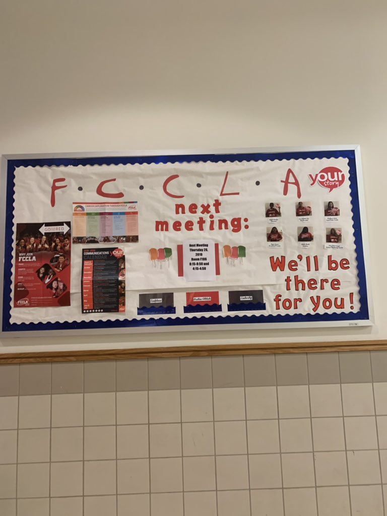 FCCLA__CHS's tweet photo. Hey guys- there’s an FCCLA meeting this Thursday before and after school!! Dues and fundraiser packets are due on Monday!! Hope to see you at the meeting!! https://t.co/8MycPklXB7