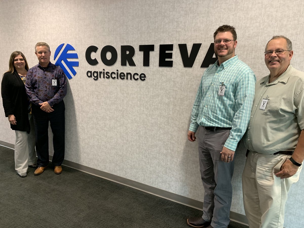 AmyAsmusCCA's tweet photo. @AFSchemicals team members spent the day with @corteva @CortevaUS leadership in Indy. Thanks for the tour and great conversation. #earningwithlearning #cortevaforeva https://t.co/kgZ5EVNXmh