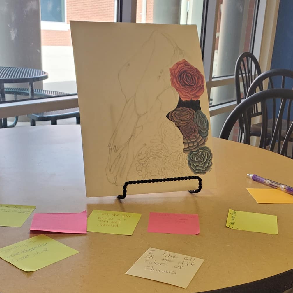 art_with_o's tweet image. Advanced art students first in progress crit!#weareone #neighborlypride #fhsartists #wip #chiaroscuro