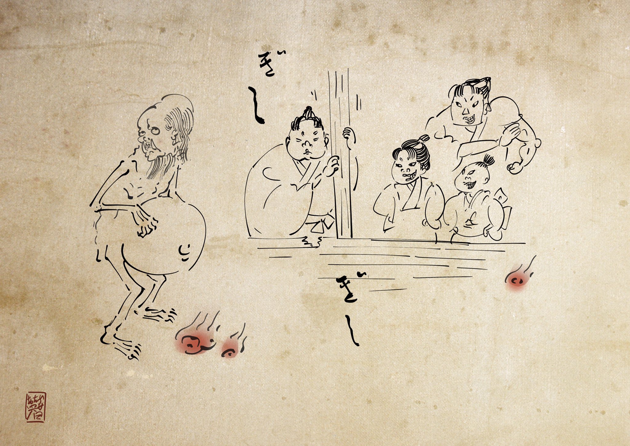 丁寧な暮らしをする餓鬼 手洗いうがい 餓鬼と悪ガキたちの闘い