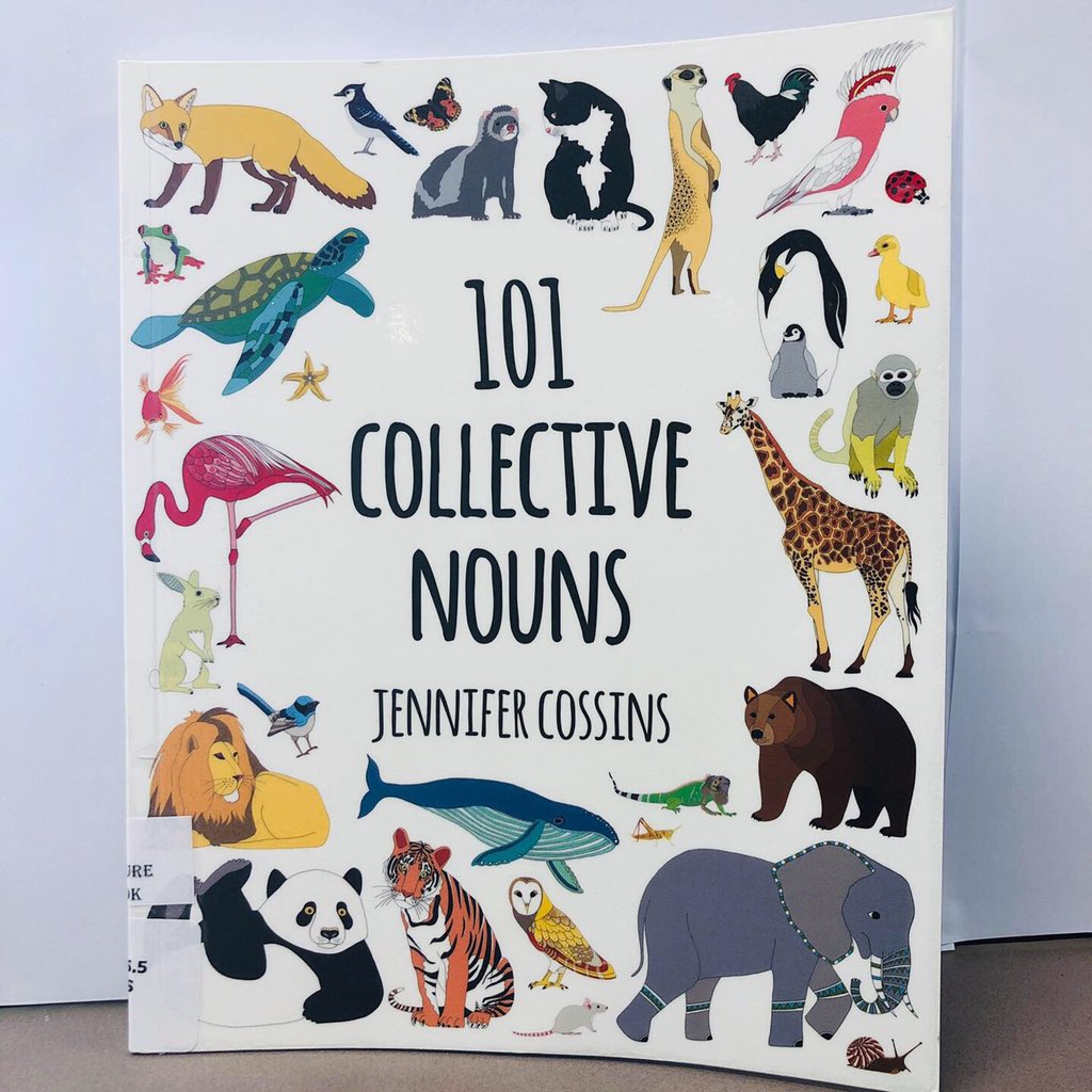 StRitasLibrary's tweet photo. A tribe of kiwis? A smack of jellyfish? A wisdom of wombats? Can you match the collective noun with the animal? Remember some animals can have more than one collective noun!
#animals #101collectivenouns @redparka @hcboz @HachetteAus #collectivenouns #visualdisplay #libspo https://t.co/YrTf818wUp