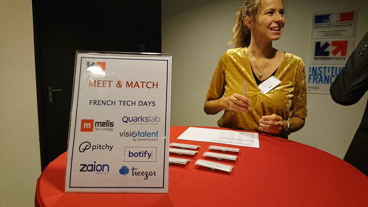 FranceinNL's tweet photo. Ouverture de la 3e édition des #FrenchTechDays @BF_Netherlands , événement incontournable qui permet à nos #startups 🇫🇷 d'accélérer leur développement commercial aux Pays-Bas.
Programme ce matin : présentation @FrenchTech_AMS , du climat des affaires 🇳🇱 et retours d'expériences https://t.co/7gJLeSIe8Z