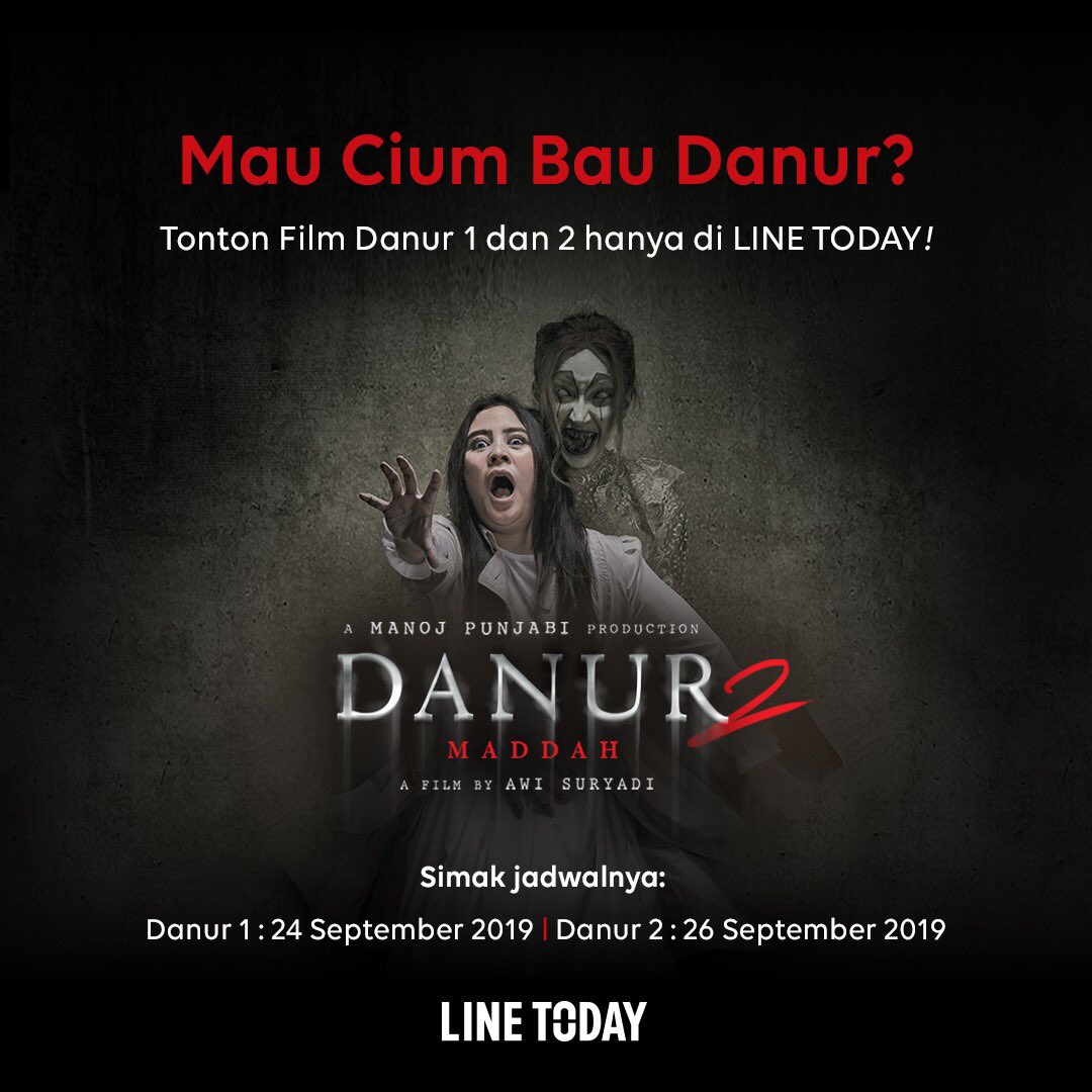MDPictures's tweet photo. Sebelum mencium bau DANUR di bioskop, kamu bisa menonton Risa dan Peter CS kembali dalam film 'DANUR: I Can See Ghosts' SEKARANG dan BESOK 'DANUR 2: Maddah' juga akan tayang di @linetoday lho! ๐ป
#DANUR1 #DANUR2 #MADDAH #DANURMovie #DANURUniverse #pichouseFILMS #MDPictures https://t.co/6xFw9jnOOO