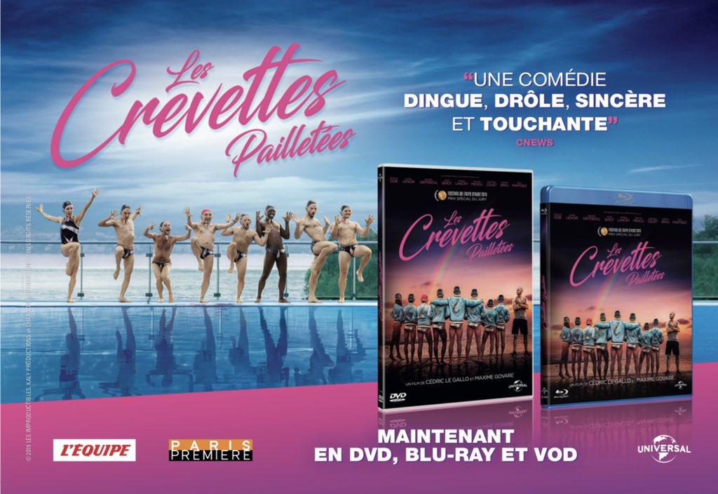 Si toi aussi tu veux mettre des paillettes dans ta vie, le DVD et Blu-ray des Crevettes Pailletées sort aujourd’hui ✨ #lescrevettespailletees #TheShinyShrimps #gay #gaycomedy #StopHomophobia #despaillettesdanstavie #comediefrancaise #waterpolo