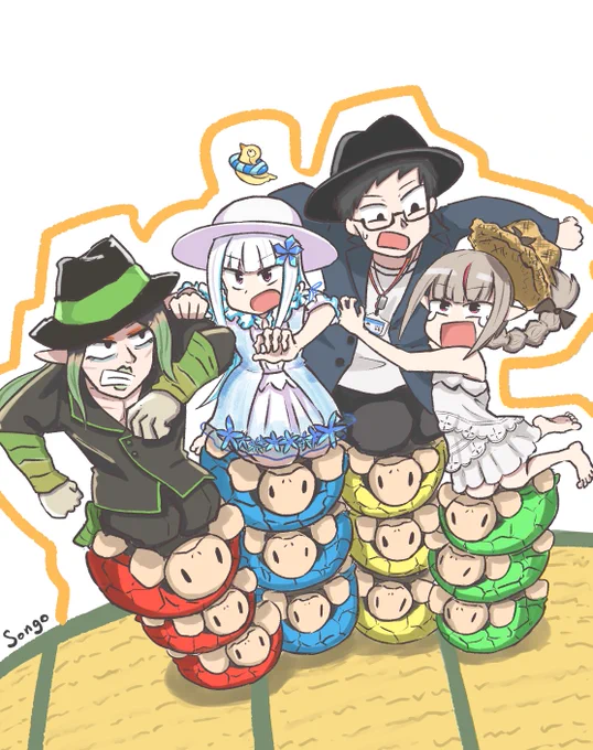 先週のやつ描けたよ
#ヘル絵スタ #りりむとおえかき #社築納品物  #お花畑青空大写生大会 