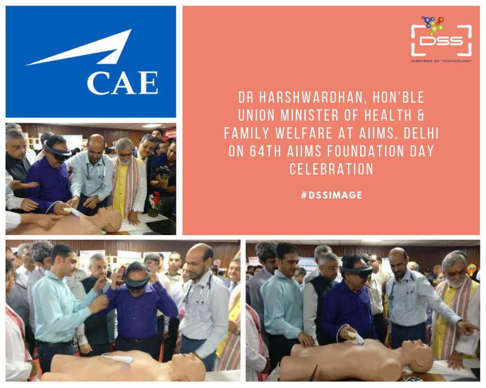 DSSImagetech's tweet photo. Dr Harshwardhan, Hon'ble Union Minister of Health &amp; Family Welfare at AIIMS, Delhi on 64th AIIMS Foundation Day Celebration in association with @CAE_Inc.
#dssimage #inspiredbytechnology https://t.co/wiClZay9gr