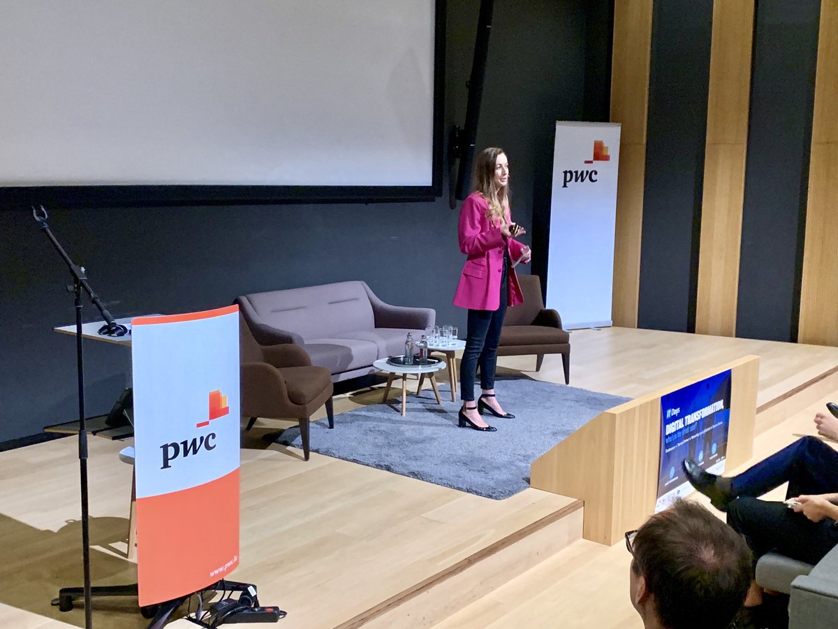 PwC_Luxembourg's tweet photo. The role of the #ChiefDigital Officer has evolved over time. @AnnaVassileva #PwC Director explains how at #ITDays #CDO https://t.co/hMfAKUosSX
