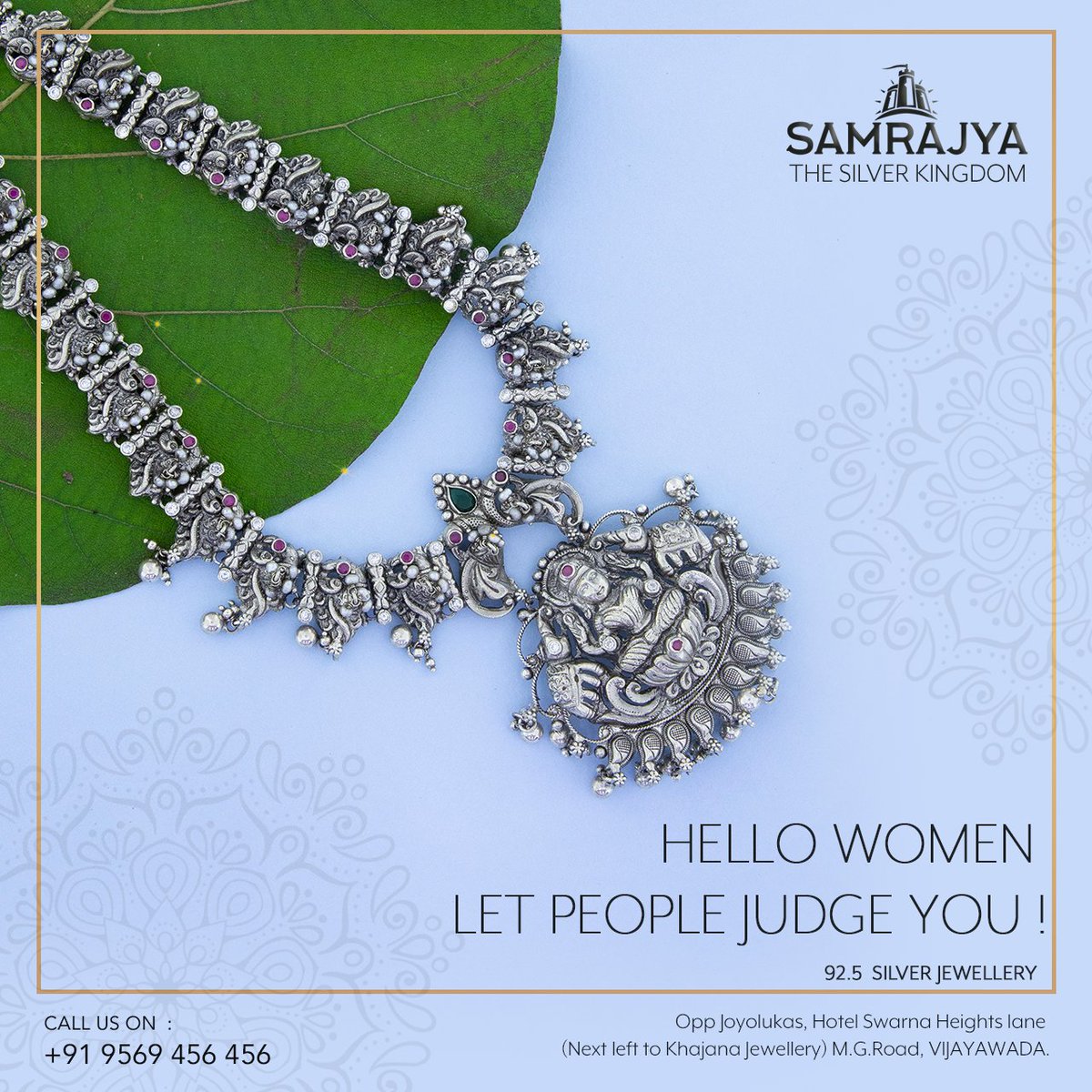 TheSamrajya's tweet photo. Find exquisite Contemporary silver Jewellery designs #SamrajyaSilverKingdom.

For more updates call: 95694 56456
#silver #silverkingdom #silvercoins #silveritems #silveristhenewcolor #jewellery #fashion
 #junksilver #silverprice
#silversmith #silverstone #silverdesigns https://t.co/kMcZBIjO2c
