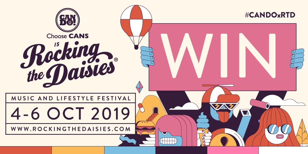 WIN 2 tickets to @RockingTheDaisy 2019 & accommodation in a Daisyland 3 Star luxury tent! RT this tweet & tag a bestie in the comments below, and you could live your best life at SA's biggest three-day music experience from 4-6 October at Cloof Wine Estate, Darling. #CANDOxRTD