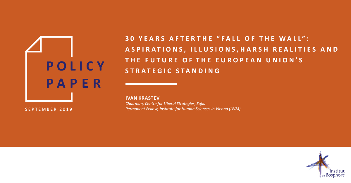 .@BosphorusInst policy paper :
“30 Years after the Fall of the Wall: Aspirations, Illusions, Harsh Realities and the Future of EU’s Strategic Standing”
By Ivan Krastev #IvanKrastev
Available online ➡ bit.ly/2mBAPJi