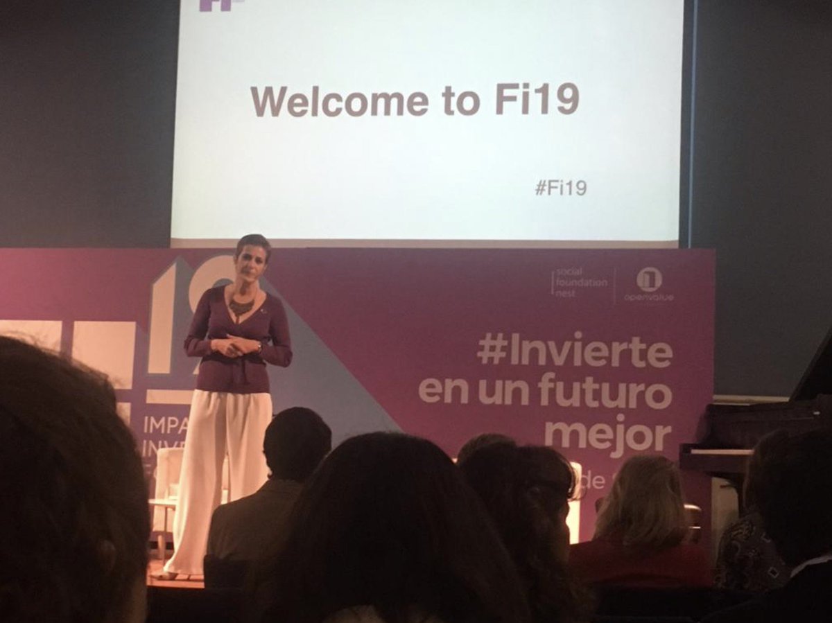 Innuba_es's tweet photo. Hoy estamos en el Foro de Inversión de Impacto en #Madrid, impulsado por @socialnest_org, ahora mismo @malbors explica que los ODS no son solo unos objetivos a seguir para ser más sostenibles, "No vamos a cambiar el mundo solos, la colaboración es clave" #Fi19 #socialinnovation https://t.co/mtEThWQiPt