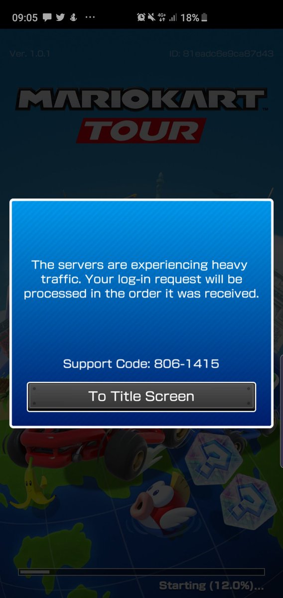 GeekyN8's tweet image. @NintendoUK @mariokarttourEN why! why! are the servers not able to handle the load 😭😭😭
i wanted to play this before work 😭😭😭
hopefully it will be resolved by lunchtime
#MarioKartTour 
#serverfails