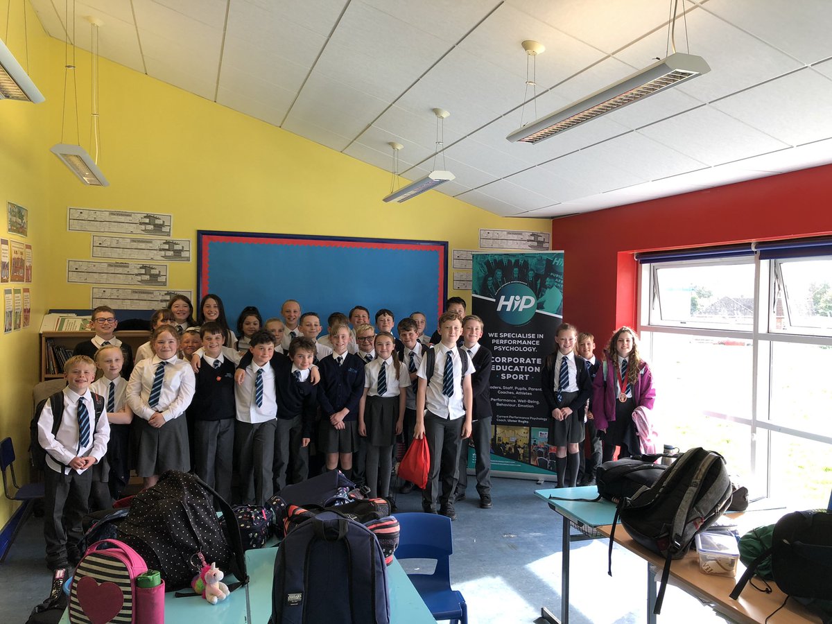 HIPpsychology's tweet photo. An action packed day yesterday where we delivered 3 sessions to the fantastic pupils @ComgallsBangor and @Grangeparkps during the day. We followed this with an engaging parental session in the evening. Thanks for the invite again this year. #helpingimproveperformance #hipprimary https://t.co/g2GDIGlois