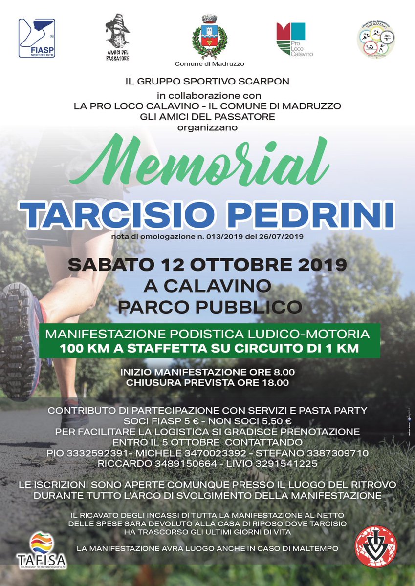 ProLocoCalavino's tweet photo. Memorial Tarcisio Pedrini https://t.co/7oQSCLzl0R https://t.co/eTcS0yOVk0