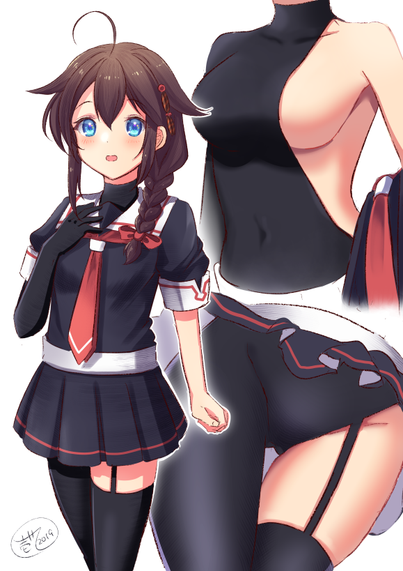 時雨(艦これ) ,時雨改二 「時雨ちゃん編
#新規フォロワーさん向けに過去作を上げてみる 」|壱十九 / illustratorのイラスト