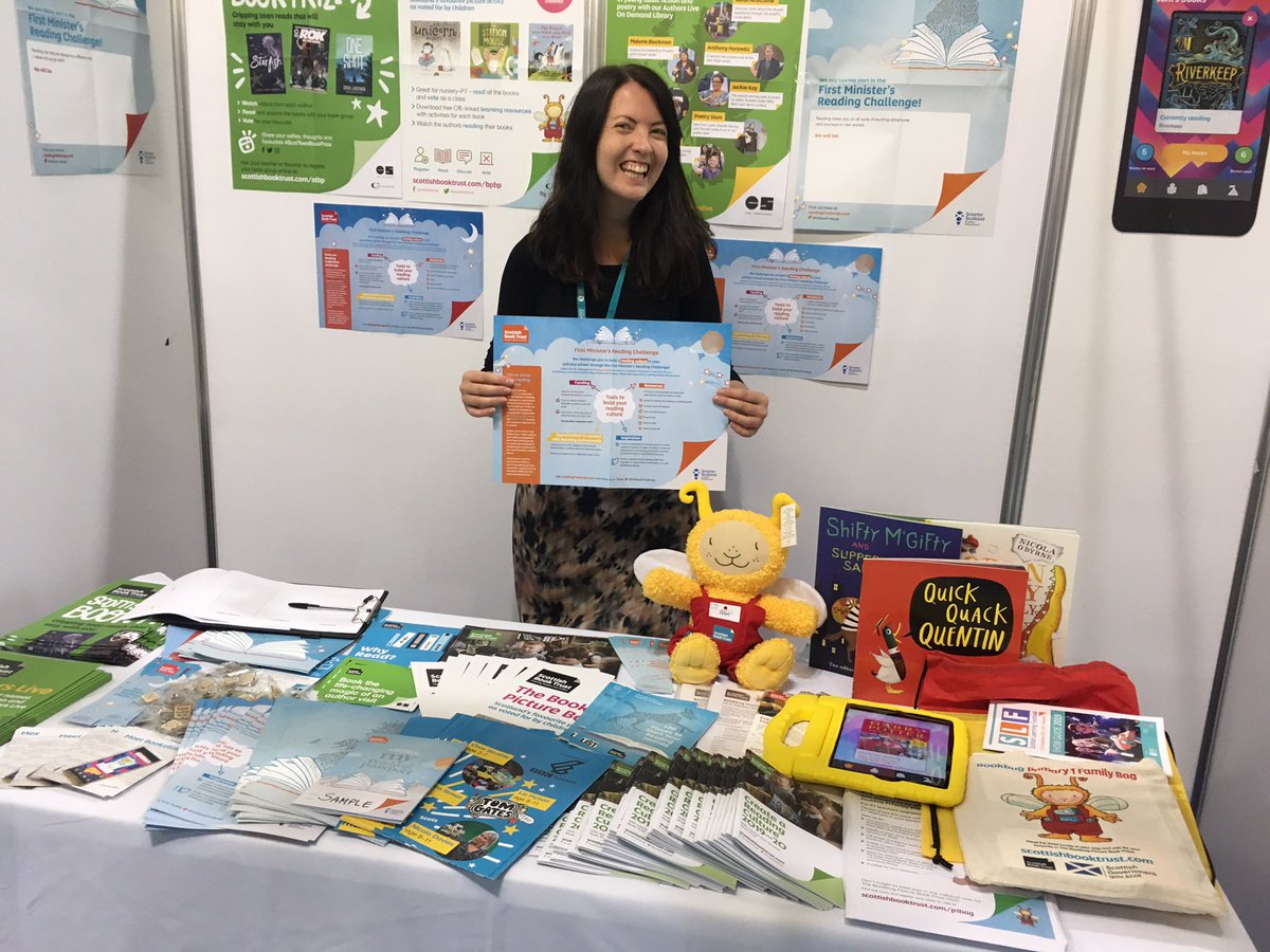 We're at #SLF19 with badges and posters a plenty. If you're here, we would love to talk to you about building a reading culture - we're at stand E65 😀