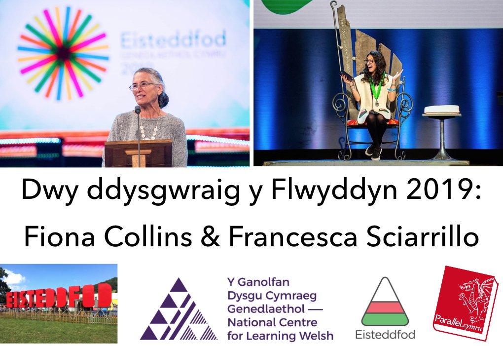 parallel_cymru's tweet photo. Dyma gyfweliadau gyda dwy fenyw sydd wedi ennill prif wobrau i ddysgwyr eleni- Fiona Collins @DysgwyrSteddfod @eisteddfod a Francesca Sciarrillo @EisteddfodUrdd 
https://t.co/FYM34zNi5a
Gall eu hesiampl nhw ysbrydoli dysgwyr eraill!
@learncymraeg https://t.co/eExEzMfWP0