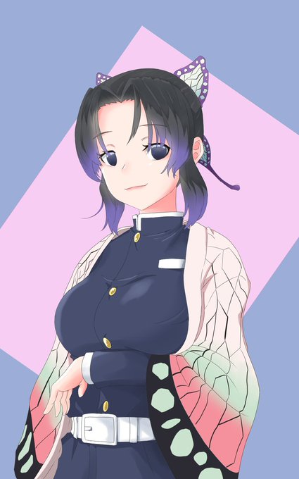 aonouta | アオノウタ | VGen Commission OPENさんがTwitterに投稿した胡蝶しのぶ(鬼滅の刃)のイラスト。
