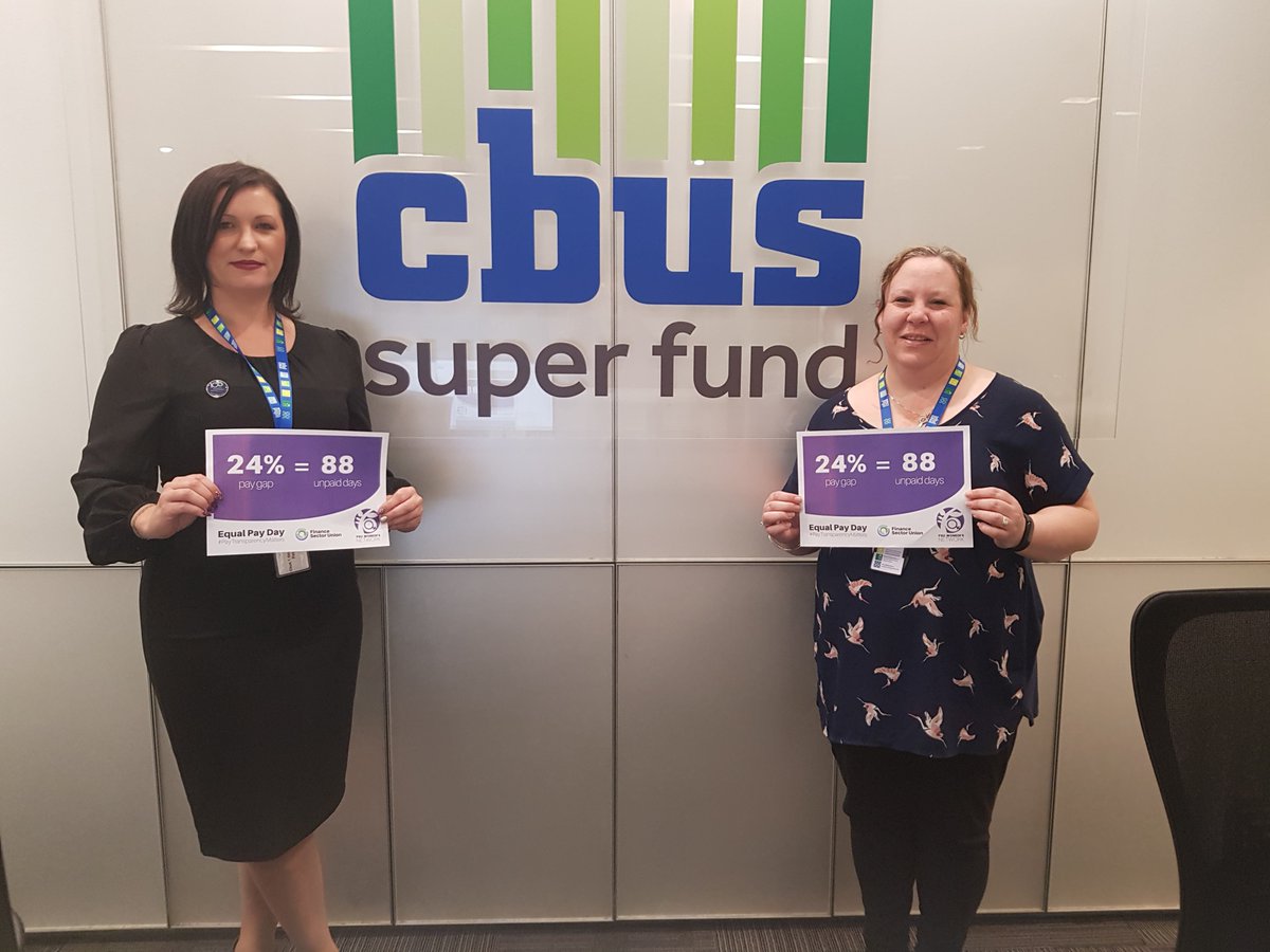 FSU_Australia's tweet photo. Our industry's Equal Pay Day is tomorrow!!!
FSU member at CBUS are chatting about the GPG this week!
Have you printed out a selfie poster and taken a pic with a workmate?
Download it here https://t.co/fZdDn2ESuF #paytransparencymatters https://t.co/PeoYLJh3Nj