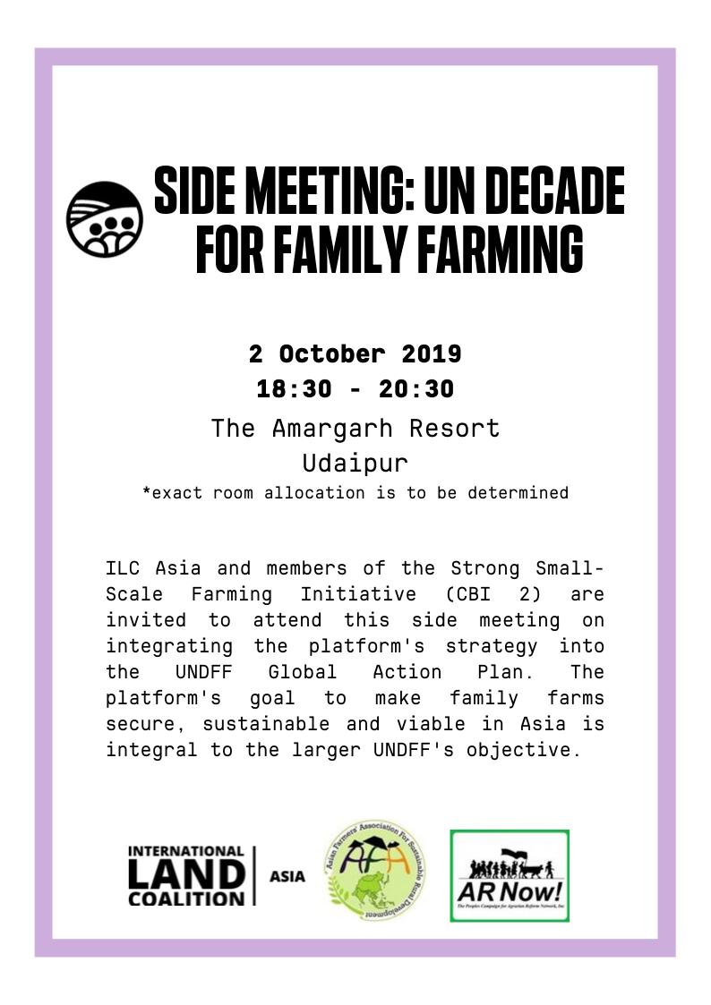 ILCAsia's tweet photo. 📣Don't forget! We will be holding parallel thematic discussions on multi-faceted #landrights issues. Our members will talk about their strategies to advance land rights in the region and how you can contribute! 

Find us on 1 Oct 2019 at the #AsiaLandForum!
#LandReformForAll https://t.co/XunNhmK5Ev