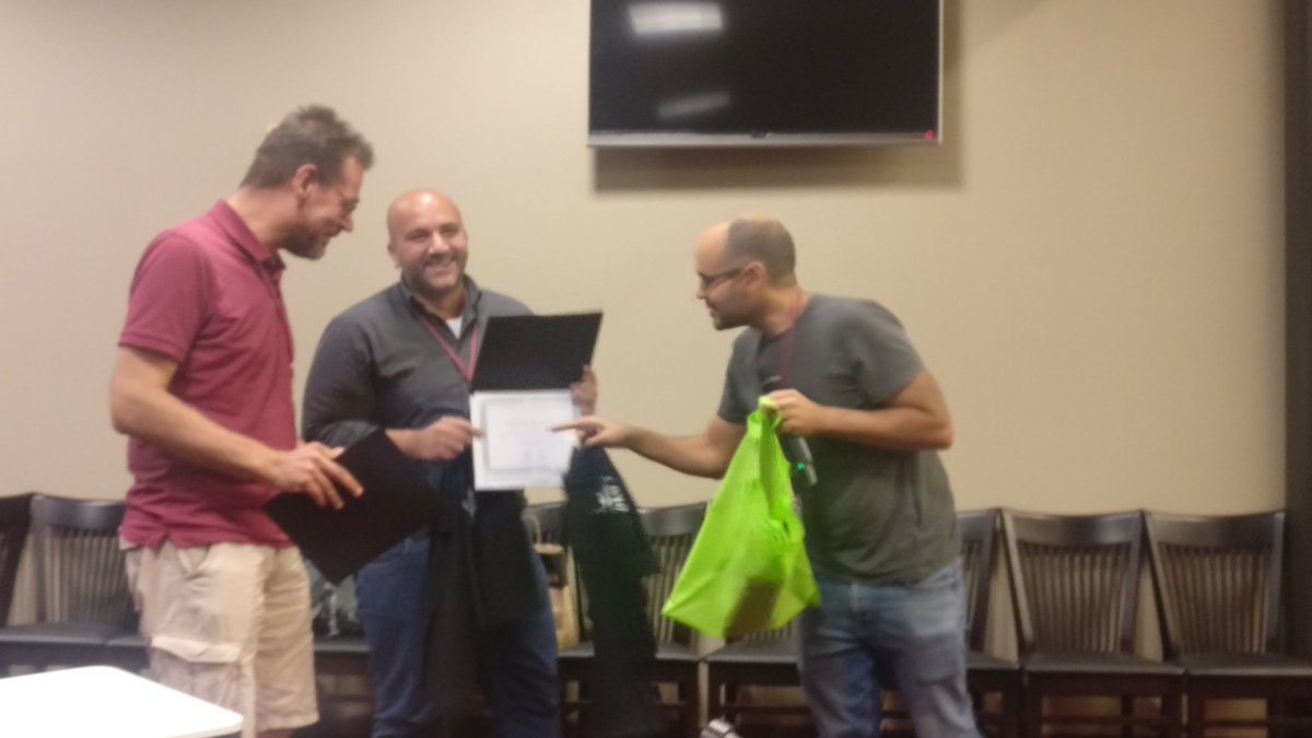 wolfgangfaber's tweet photo. My friends and collaborators Mario Alviano and Martin Gebser won the Declarative Programming Contest 2019! #iclp2019 https://t.co/CZePEQIG7N