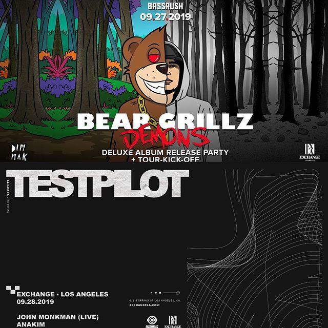 RaveLoop's tweet photo. 😎Get your #BearGrillz #Testpilot @ #ExchangeLA tix 👉https://t.co/KR5w2FNZAc @itsbeargrillz @toliptset
#RaveMeetup
#Bassrush
#Deadmau5
#Mau5Trap
#InsomniacClubs
#InsomniacEvents
#AwakeningFridays
#InceptionSaturdays
#RaveSave
#RaveLoop
#PLUR
#PromoCod… https://t.co/VzY9atFt6r https://t.co/lYUwa5w28s