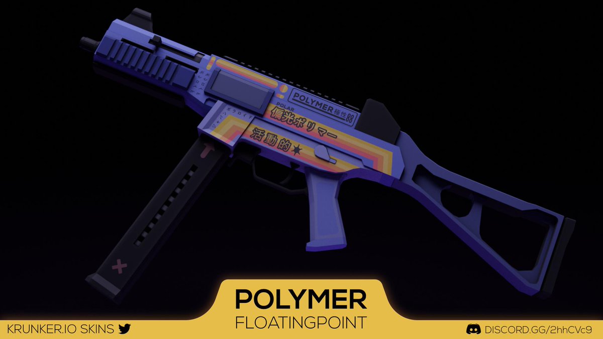 skins_io's tweet photo. ✅ SMG Polymer, created by Floatingpoint. 📍Vote for it on the official #krunker discord! https://t.co/Ccpgr7swkS  #krunker #krunkerio #skinvote https://t.co/slA3ZBbaZe